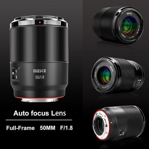 Meike 50mm F1.8 AF Lens for Sony E Mount Full-Frame Cameras, Portrait Lens | Fast STM autofocus and sharp image quality for Nikon Z Mount Mirrorless Cameras Z5 Z6 Z7 Z6II Z7II Z9 in Kuwait