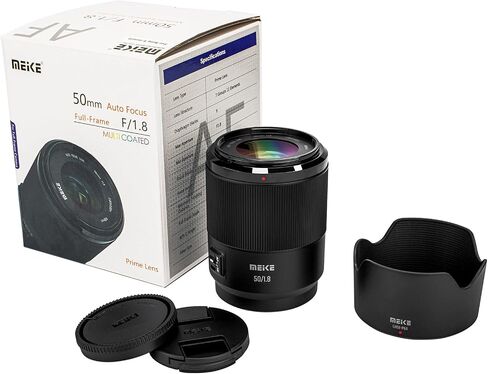 Meike 50mm F1.8 AF Lens for Sony E Mount Full-Frame Cameras, Portrait Lens | Fast STM autofocus and sharp image quality for Nikon Z Mount Mirrorless Cameras Z5 Z6 Z7 Z6II Z7II Z9 in Kuwait
