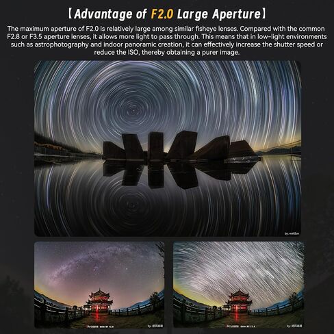 7artisans 6mm F2.0 Fisheye APS-C Lens,220° Diagonal Ultra-Wide Angle Prime Lens for Action Sports Vlogging Architecture Interior Creative Photography (for Fuji X Mount) in Kuwait
