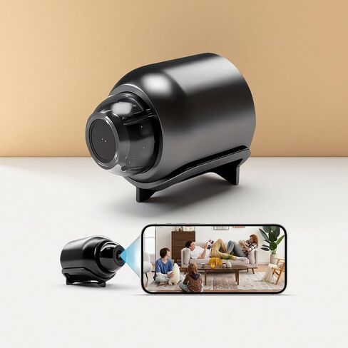 4Pack 1080P HD Wireless Security Mini Camera Cloud & TF Card Storage for Baby Monitor Dog in Door Access Via Mobile App Anytime Black in Kuwait