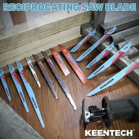 KEENTECH 6 Inch TCT Reciprocating Saw Blade, 8 TPI, for Cutting Hard & Heavy Metal, Compatible with Milwaukee Sawzall and Other Reciprocating Saws (3-Pack) in Kuwait