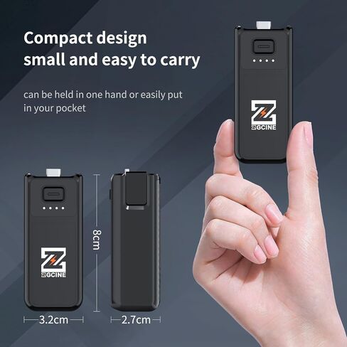 EACHSHOT Osmo Pocket 3/4 Battery Handle, ZGCINE PK-H01S 12.32Wh 3200mAH 3.85V Mini Pocket3/4 Battery Handle Replaced,Fast Charging,Reserved 1/4"Thread,Charge and Stop Anytime in Kuwait