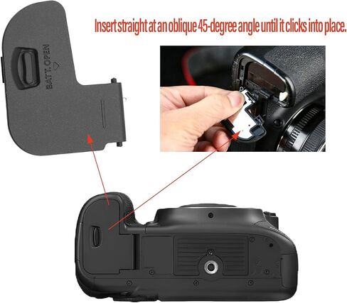 Battery Door Cover Replacement for Canon EOS R7 Cameras, Repair Part Accessory Lid Snap-On Battery Replacement Cap in Kuwait