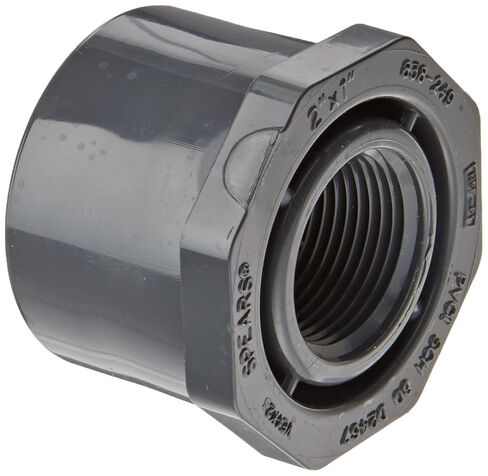 Spears 838 Series PVC Pipe Fitting, Bushing, Schedule 80, 2" Spigot x 1" NPT Female in Kuwait