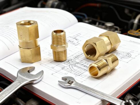 2-Pack Brass 1/4'' NPT 360 degree Swivel Air Hose Line Female Coupling Adapter with 1/4 inch MNPT Nipple Fittings for Air Compressor Pipe System in Kuwait