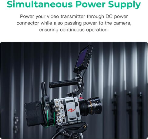 Accsoon V-Mount Battery Plate DC Power Supply for CineView Master 4K, V-Lock Battery Adapter for DSLR Camera, ENG Cameras, Mirrorless Cameras, CineView 2 SDI Wireless Video Transmission System in Kuwait