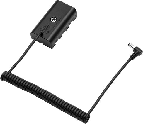 DC Barrel to NP-F970 F750 F550 Dummy Battery Power for Sony Atomos Shinobi Shogun Inferno Ninja Monitor, LED Light in Kuwait