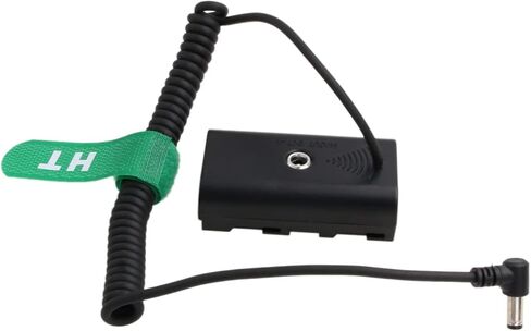 DC Barrel to NP-F970 F750 F550 Dummy Battery Power for Sony Atomos Shinobi Shogun Inferno Ninja Monitor, LED Light in Kuwait