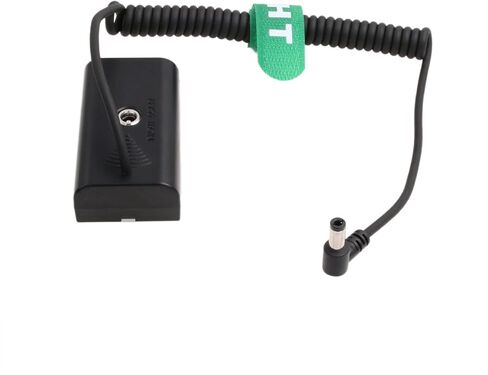 DC Barrel to NP-F970 F750 F550 Dummy Battery Power for Sony Atomos Shinobi Shogun Inferno Ninja Monitor, LED Light in Kuwait