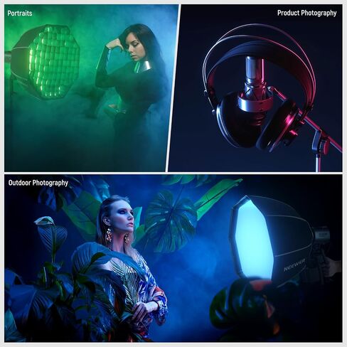 NEEWER Octagonal Softbox 50 cm mit NEEWER Mount(Not Bowens Mount),Octabox Softbox Folding & Quick Installation mit Honeycomb Light Diffuser für MS60 MS60B MS60C MS150B LED Video Studio Light, NS4P in Kuwait