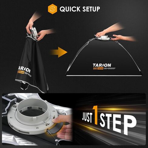 TARION 23.6"x35.4" Quick Release Strip Softbox - Foldable Bowens Mount Softbox with Diffusers/Honeycomb Grid/Carrying Bag for Live Streaming, Photography, Videography (SQ-6090F) in Kuwait