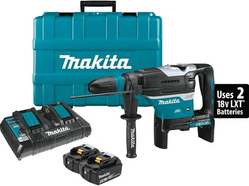 Makita XRH07PTUN 18V X2 LXT® Lithium-Ion (36V) Brushless Cordless 1-9/16" Advanced AVT® Rotary Hammer Kit, SDS-MAX, AFT®, AWS™ (5.0Ah) | 36V Lithium-Ion, SDS-MAX, Advanced AVT, AFT, AWS™ 5.0Ah in Kuwait