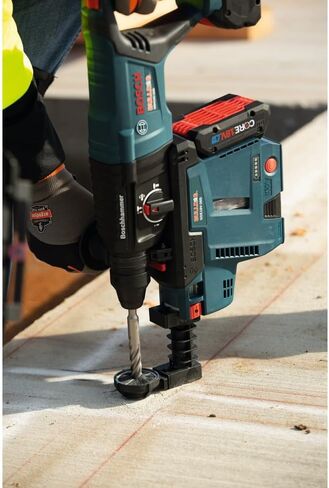 Bosch GBH18V-26DK25 18V EC Brushless SDS-plus® Bulldog™ 1 In. Rotary Hammer Kit with (2) CORE18V 4 Ah Advanced Power Batteries in Kuwait