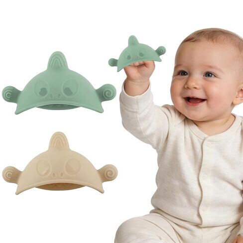 Chuya Baby Teething Toys 0-3 3-6 12-18 Months,Silicone Mitten Teether | Teething Relief for Sore Gums, Developmental Sensory for Little Hands, Newborn Gift Set Baby Toys Boy Girl in Kuwait