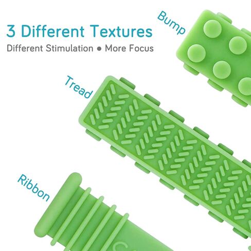Xtra Tough Sensory Chew Toys for Autistic Children (3-12 Years Old), Teething, Oral Motor Stimulation, ADHD, SPD - Made for Moderate & Aggressive Chewers (2Pack) in Saudi Arabia