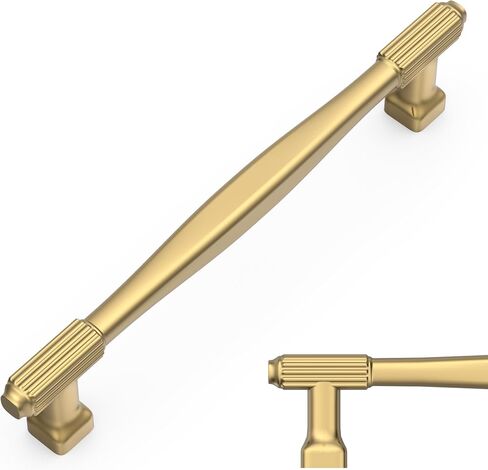 Amerdeco 10 Pack Champagne Bronze Cabinet Pulls 5 Inch(128mm) Hole Center Heavy Duty Solid Kitchen Cabinet Handles Drawer Pulls in Kuwait