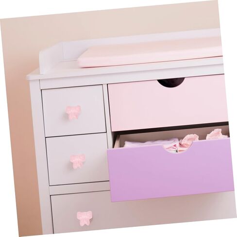 MERRYHAPY 2pcs Bow Shaped Ceramic Knobs for Children's Room Furniture Vintage Style Drawer Pulls Decorative Wardrobe Handles Suitable for Cabinets and Dressers in Kuwait