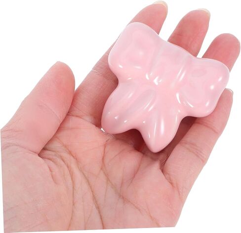 MERRYHAPY 2pcs Bow Shaped Ceramic Knobs for Children's Room Furniture Vintage Style Drawer Pulls Decorative Wardrobe Handles Suitable for Cabinets and Dressers in Kuwait