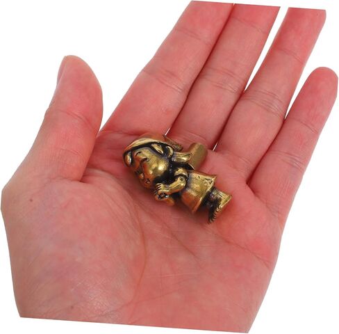 Cute Brass Knob for Boy Girl Rooms Vintage Style Decorative Handle for Dressers Cabinets and Dollhouses Playful Design for Boy Girl's Bedrooms Easy Installation in Kuwait