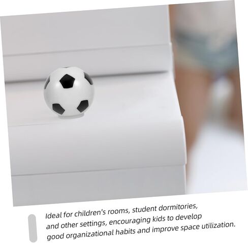 Levemolo 8pcs Cute Soccer Design Kitchen Cabinet Knobs Safety Boys and Girls Drawer Pulls Collision Handles for Boys and Girls Furniture in Kuwait