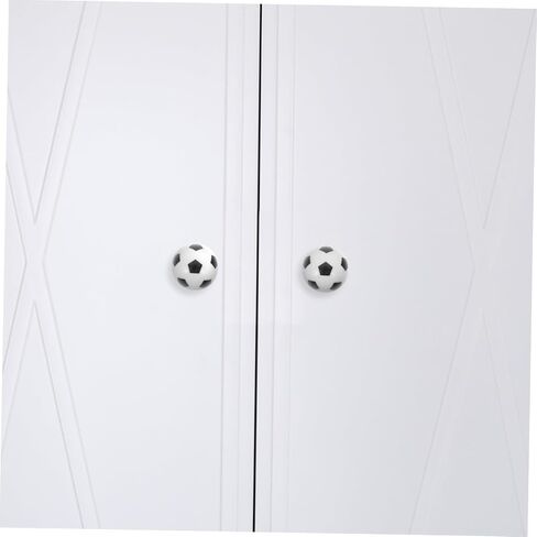 Levemolo 8pcs Cute Soccer Design Kitchen Cabinet Knobs Safety Boys and Girls Drawer Pulls Collision Handles for Boys and Girls Furniture in Kuwait