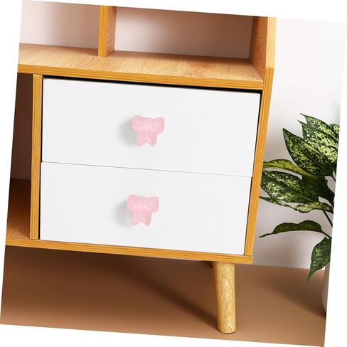 Mikinona 2pcs Furniture Hardware Sturdy Ceramic Cabinet Door Knobs Bow Pulls for Boys and Girls Dresser Decorative in Kuwait