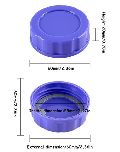 Baby Bottle Caps Compatible with Lansinoh Bottles, Travel and Storage Bottle Lids Replacement, 8 Count, Purple in Kuwait
