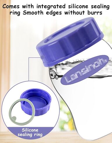 Baby Bottle Caps Compatible with Lansinoh Bottles, Travel and Storage Bottle Lids Replacement, 8 Count, Purple in Kuwait