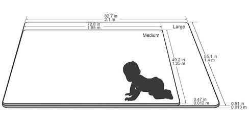 Baby Care Play Mat (Medium, Playful - Busy Farm) 73’’ x 49’’ Original One-Piece Reversible Rollable Waterproof Play Mat for Infants, Babies, Toddler, and Kids in Kuwait