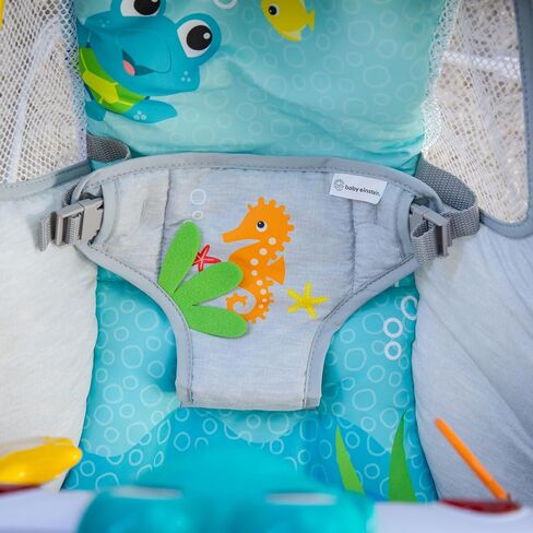 Baby Einstein Ocean Explorers Musical Bouncer Infant Seat, Kick to It Neptune, Unisex, for Ages 0-6 Months up to 20 lbs in Kuwait