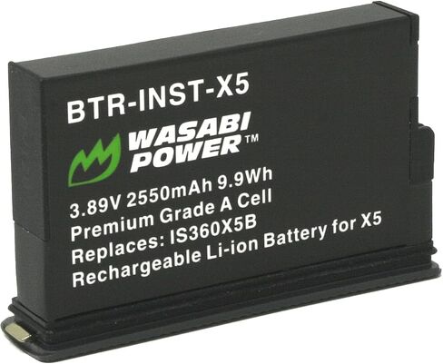 Wasabi Power Battery (2-Pack) and Dual USB-C Charger for Insta360 X5, CINSAAHA, CINSBAHA in Kuwait