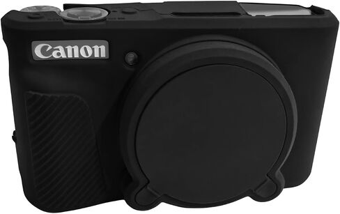 Silicone Case+Screen Protector for Canon PowerShot SX740 / SX730 HS Camera | (for Accessories),HUIPUXIANG SX740 Camera Soft Case Cover Rubber Camera Sleeve with Removable Black in Kuwait