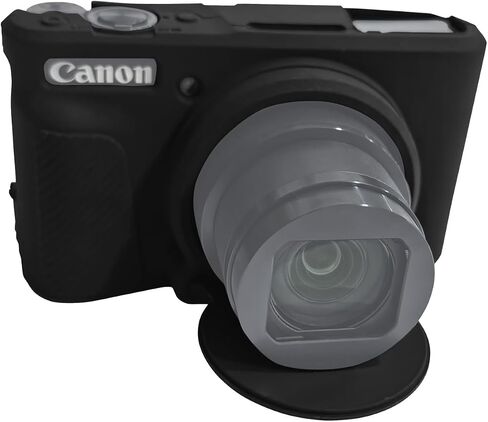 Silicone Case+Screen Protector for Canon PowerShot SX740 / SX730 HS Camera | (for Accessories),HUIPUXIANG SX740 Camera Soft Case Cover Rubber Camera Sleeve with Removable Black in Kuwait