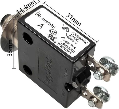 1pc 98 Series 18A Overload overcurrent Protector in Kuwait