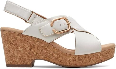 Clarks Collection Women's Giselle Dove Wedge Sandal in Kuwait