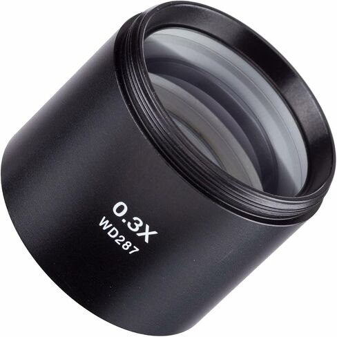 AmScope ZM03 0.3X Barlow Lens For ZM-Series Stereo Microscope Heads, 48mm Diameter Mount in Kuwait