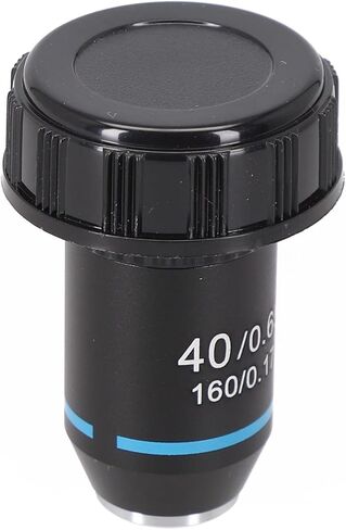 Microscope Objective Lens 20.2mm, RMS Thread Biological Lens Set, 4X 40X 100X Magnification, Oil Immersion Microscope Parts, Achromatic Lens For Lab Use, Copper Core Optical(40X) in Kuwait