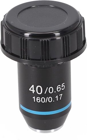 Microscope Objective Lens 20.2mm, RMS Thread Biological Lens Set, 4X 40X 100X Magnification, Oil Immersion Microscope Parts, Achromatic Lens For Lab Use, Copper Core Optical(40X) in Kuwait