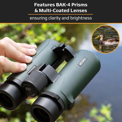 RD Series 8x26mm, Open Bridge Compact Binoculars | HD Waterproof Binoculars with Multi-Coated Optics - High Power Binoculars for Birdwatching (RD-826) in Kuwait