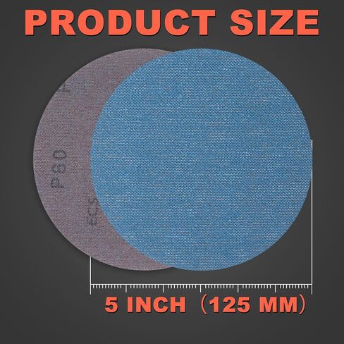 5 Inch Mesh Sanding Discs Assortment: 50Pcs Premium Ceramic Net Sanding Disc 80 120 180 240 320 Assorted Grit, Dustless Hook & Loop Sandpaper for 8 Hole Orbital Sander, Automotive/Wood Polishing in Kuwait