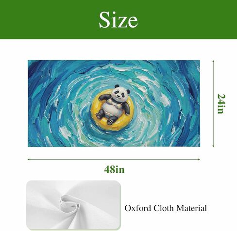 Fluorescent Light Covers, Summer Panda Magnetic Light Covers for Ceiling Lights, Blue Ocean Oil Painting Swimming Ring Fluorescent Ceiling Shade Filters for Classroom Bedroom Office 4x2Ft x 2PCS in Kuwait