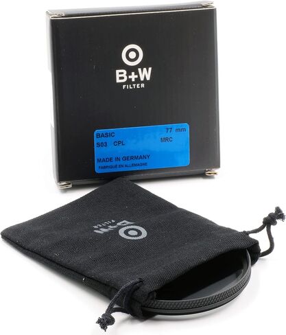 B+W 77mm Basic Circular Polarizer MRC Glass Filter in Kuwait