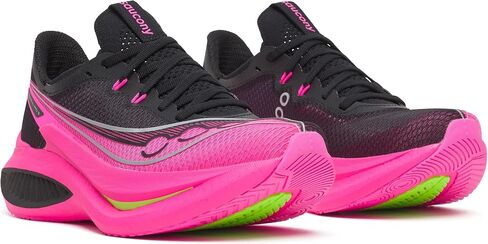 Saucony Women's Endorphin Pro 5 Sneaker, Black/Shock, 8 in Kuwait