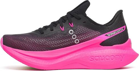 Saucony Women's Endorphin Pro 5 Sneaker, Black/Shock, 8 in Kuwait