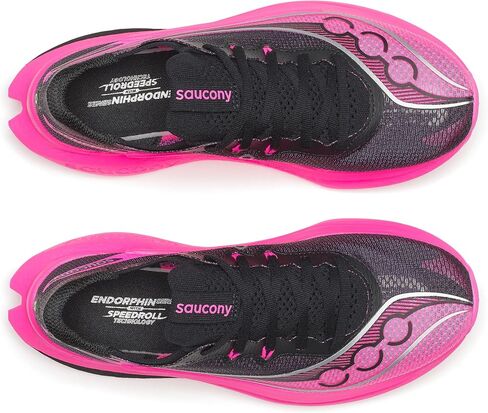Saucony Women's Endorphin Pro 5 Sneaker, Black/Shock, 8 in Kuwait