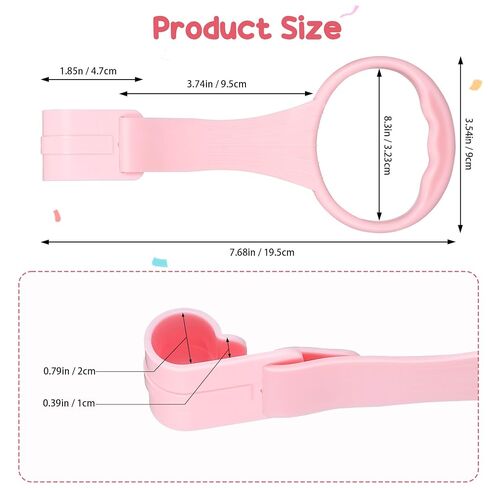 iplusmile 4Pcs Baby Pull up Rings for Playpen, Crib Pull up Rings | Playpen Accessories for Help Stand Up Walking Exercises Assistant Tool Newborn (Pink) in Kuwait
