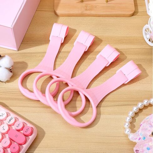 iplusmile 4Pcs Baby Pull up Rings for Playpen, Crib Pull up Rings | Playpen Accessories for Help Stand Up Walking Exercises Assistant Tool Newborn (Pink) in Kuwait