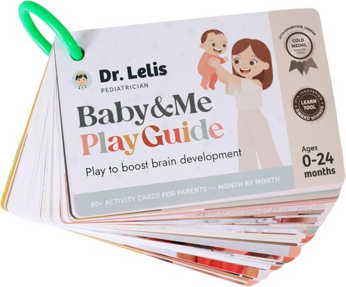 Baby Activity Cards – Baby & Me Play Guide | 80+ Developmental Activities for Babies (0–24 Months) | Triple Award-Winning | Milestones Play Ideas for New Moms in Kuwait