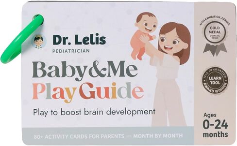Baby Activity Cards – Baby & Me Play Guide | 80+ Developmental Activities for Babies (0–24 Months) | Triple Award-Winning | Milestones Play Ideas for New Moms in Kuwait