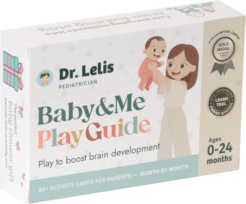 Baby Activity Cards – Baby & Me Play Guide | 80+ Developmental Activities for Babies (0–24 Months) | Triple Award-Winning | Milestones Play Ideas for New Moms in Kuwait